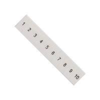 LABELING PLATE, FRONT, 1-10, 5.2MM, WHT 8WH8120-2AB05