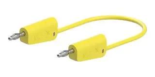 STACKABLE 4MM BANANA PLUG, YELLOW, 2M 64.1030-20024