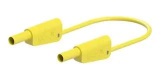 STACKABLE 4MM BANANA PLUG, YELLOW, 1M 66.2010-10024