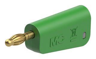 BANANA CONNECTOR, GREEN, PLUG, 32A 64.1043-25