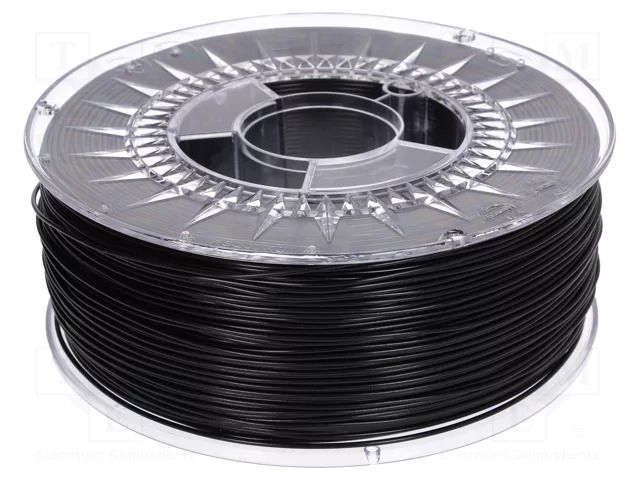 Filament: ABS+; Ø: 1.75mm; black; 230÷240°C; 1kg DEVIL DESIGN DEV-ABS+1.75-BK