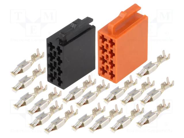 Kit; plug; ISO; PIN: 16 4CARMEDIA 361432