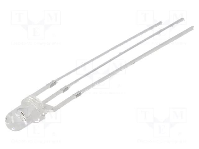 IR transmitter; 3mm; 650÷670nm,830÷870nm; transparent; 30mW; 30° OPTOSUPPLY OSRICA3131A