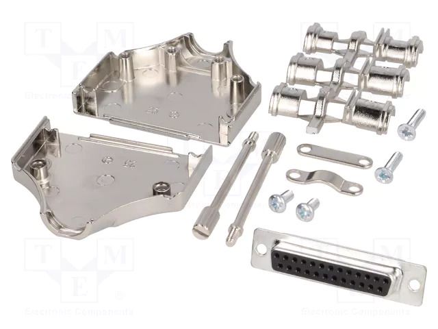 Connector: D-Sub; PIN: 25; plug; female; straight; soldering; black ENCITECH MHDM-25-DBS-K