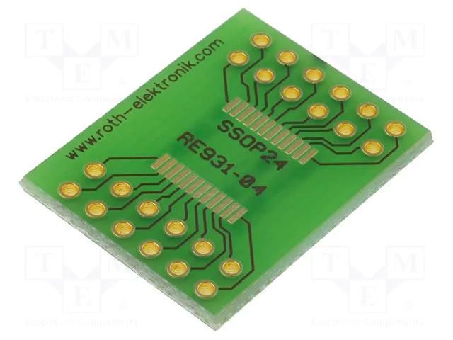 Board: universal; double sided,multiadapter; W: 61.4mm; L: 81.7mm ROTH ELEKTRONIK GMBH RE931-04