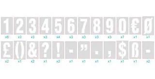 LABELLING KIT, PRE-PRINTED, 50MM, WHITE MP010479