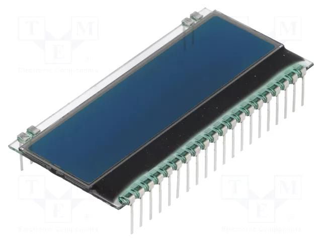Display: LCD; alphanumeric; STN Negative; 16x2; blue; 55x27.94mm DISPLAY VISIONS EADOGM162B-A