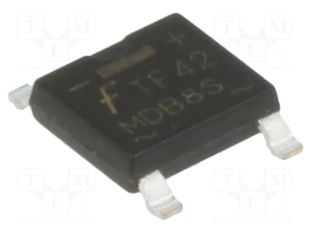 Bridge rectifier: single-phase; 600V; If: 1A; Ifsm: 30A; MicroDIP ONSEMI MDB6S