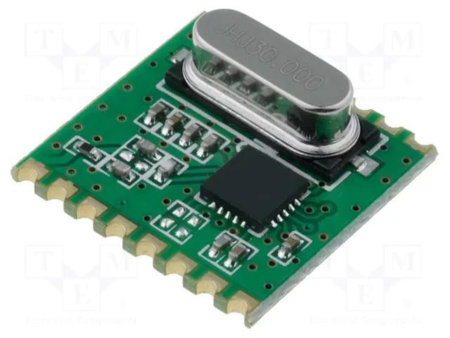 Module: RF; FM receiver; FSK; 868MHz; SPI; -121dBm; 1.8÷3.6VDC; SMD HOPE MICROELECTRONICS RFM31-868-S1