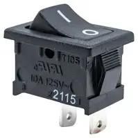 ROCKER SWITCH, SPST, 10A, 125VAC, PANEL RA11131121