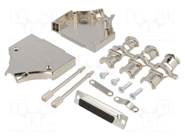 Connector: D-Sub; PIN: 25; plug; female; straight; soldering; black ENCITECH MHDM-25-DMS-K