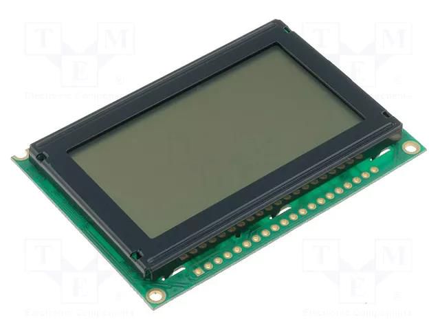 Display: LCD; graphical; 128x64; FSTN Positive; 75x52.7x8.9mm; LED RAYSTAR OPTRONICS RG12864B-FHW-X