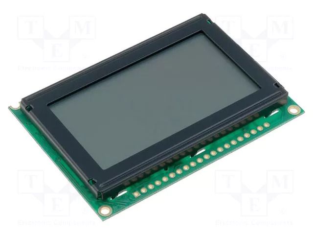 Display: LCD; graphical; 128x64; STN Positive; grey; 75x52.7x8.9mm RAYSTAR OPTRONICS RG12864B-GHW-V