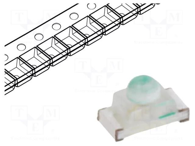 LED; blue; SMD; 0603; 150÷350mcd; 2.8÷3.4VDC; 1.6x0.8x0.95mm; 35° OPTOSUPPLY OSB5060341F