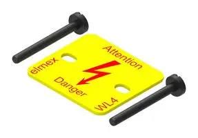 WARNING LABEL, 28.8 X 1.1 X 25.2MM WL4