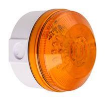 BEACON, CONTINUOUS/FLASHING, 20V, AMBER LED195-01WH-SB-01