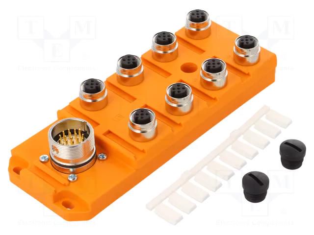 Distribution box; M12; PIN: 5; socket; 30VDC; 4A; ASBSV; IP67; IN: 8 LUMBERG AUTOMATION ASBSV85