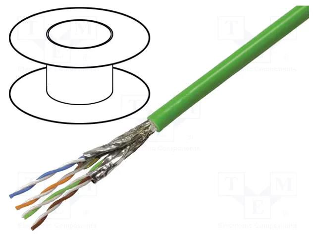 Wire; S/FTP; 4x2x23AWG; industrial Ethernet,PROFINET; 6a; wire; Cu HARTING 09456001210