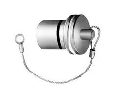 BLANKING CAP W/LANYARD, RCPT, BRASS BRE.1K.200.NAS