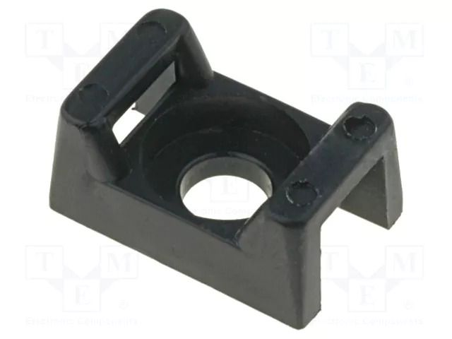 Holder; screw; black; L: 15.2mm; Width: 9.7mm; cable ties ESSENTRA RI-FTH-13R-01BK-M