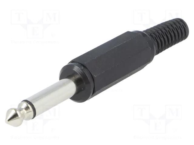 Connector: Jack 6,3mm; plug; male; mono,with strain relief LUMBERG KLSM3B