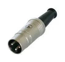 A/V CONN, DIN, PLUG, 3POS, CABLE NYS321