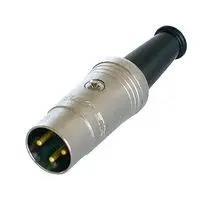 A/V CONN, DIN, PLUG, 3POS, CABLE NYS321G