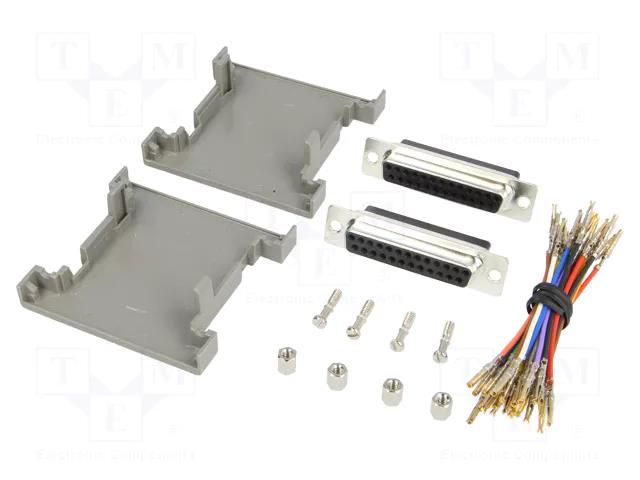 Transition: adapter; D-Sub 25pin female,both sides ENCITECH GA-2525-FF-LG-K