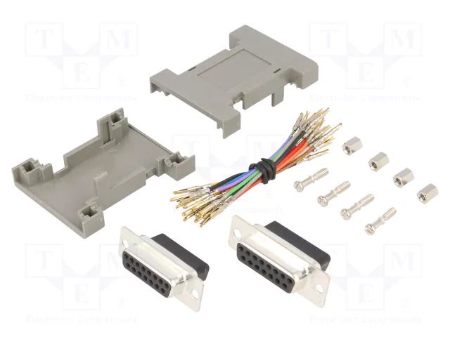 Transition: adapter; D-Sub 15pin female,both sides ENCITECH GA-1515-FF-LG-K