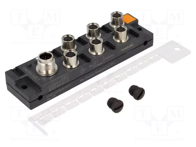 Distribution box; M8; PIN: 3; socket; 30VDC; 1.5A; ASBSM; IP67; IN: 6 LUMBERG AUTOMATION ASBSM6/LED3