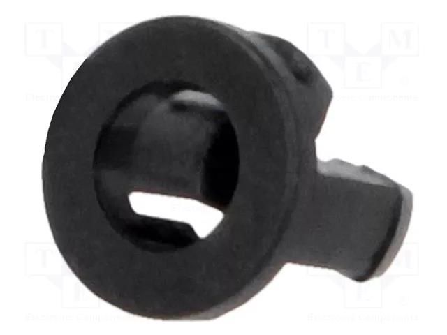 LED holder; 3mm; one-piece; black; UL94V-2; L: 5.2mm; polyamide FIX&FASTEN FIX-LED3-5