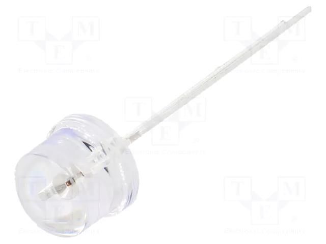 LED; 8mm; orange; 2180÷3000mcd; 100°; Front: convex; 1.8÷2.6VDC OPTOSUPPLY OSO5PA87A1A