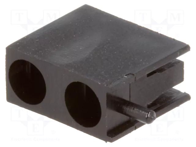 LED housing; 3mm; polyamide; angular; black; UL94V-2; H: 9.6mm FIX&FASTEN FIX-LEK-307