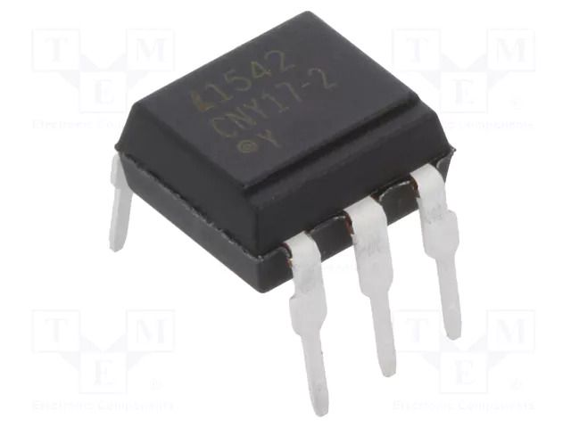 Optocoupler; THT; Ch: 1; OUT: transistor; Uinsul: 5kV; Uce: 70V; DIP6 LITEON CNY17-2-L