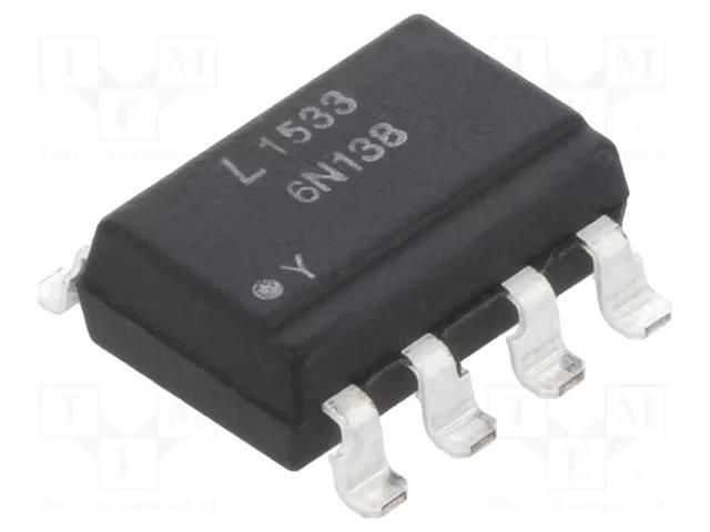 Optocoupler; SMD; Ch: 1; OUT: Darlington; Uinsul: 2.5kV; Gull wing 8 LITEON 6N138S-TA1-L
