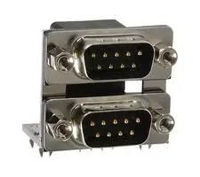 STACKED D SUB CONNECTOR, RCPT/RCPT, 9POS 189-009-513R491.