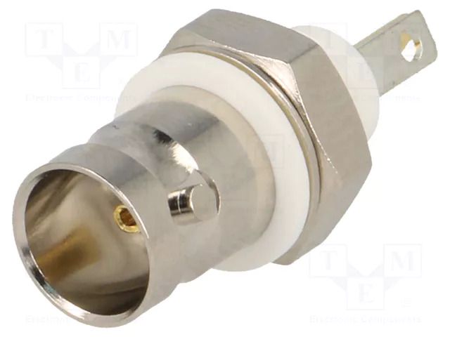 Connector: BNC; socket; female; straight; 75Ω; soldering; ABS TE Connectivity 1-1478048-0