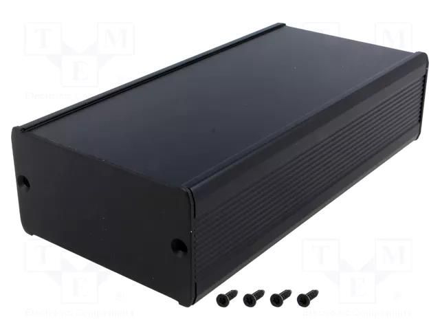 Enclosure: with panel; TUF; X: 80mm; Y: 160mm; Z: 42mm; aluminium FISCHER ELEKTRONIK TUF-80-42-160-SA