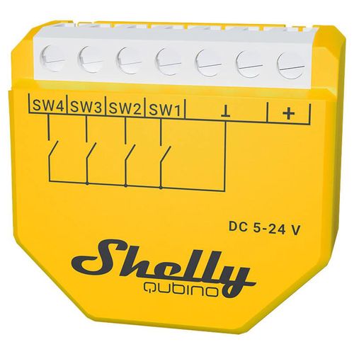 Shelly Qubino Wave i4 DC Scene Controller, Z-Wave (DC 5-24V), Shelly Wavei4DC