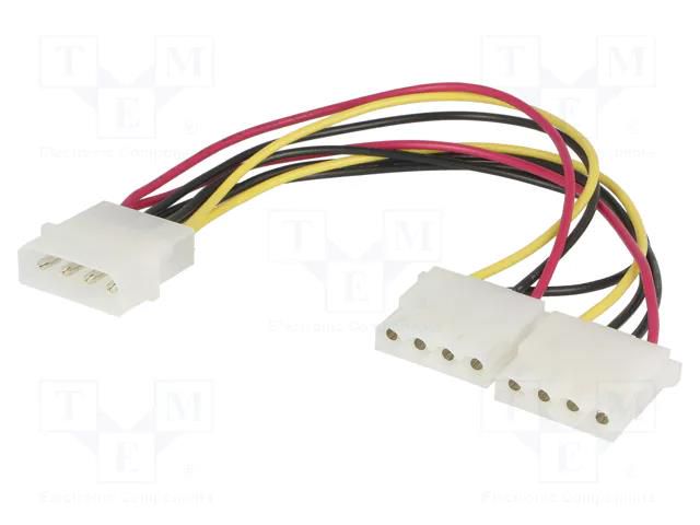 Splitter; Molex male,Molex female x2; 0.2m BQ CABLE CAB-DC1