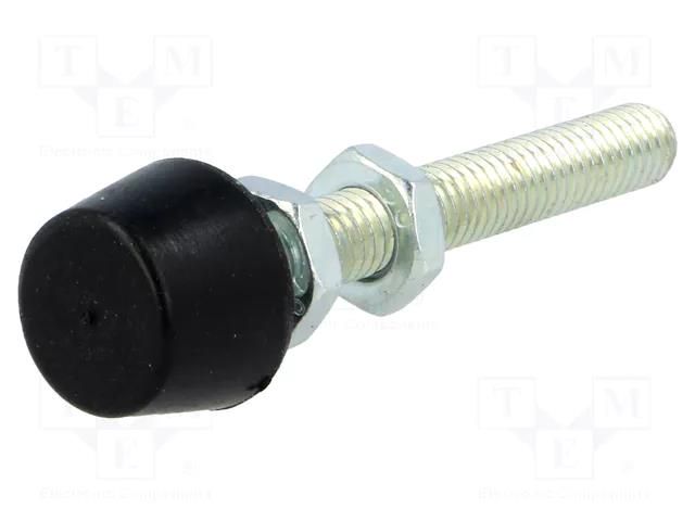 Clamping bolt; Thread: M6; Base dia: 13mm; Kind of tip: flat ELESA+GANTER GN708.1-M6-55-A-ST