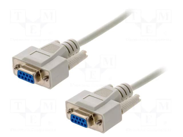 Cable; D-Sub 9pin socket,both sides; Len: 3m; connection 1: 1 BQ CABLE CAB-09GG/3
