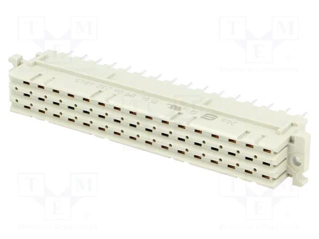 Connector: DIN 41612; plug; type F; female; PIN: 32; d+z; THT; 6A HARTING 09062326845