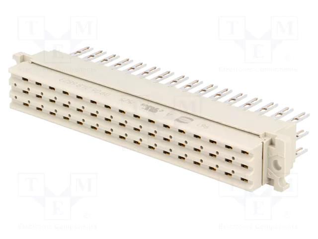 Connector: DIN 41612; plug; type F; female; PIN: 48; d+b+z; straight HARTING 09062486823