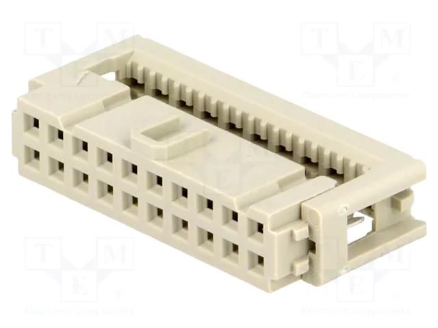 Connector: IDC; plug; female; PIN: 20; for ribbon cable; 1.27mm HARTING 09185206803