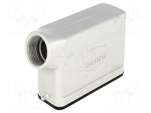 Enclosure: for Han connectors; Han; size 16A; for cable; angled HARTING 09200161541