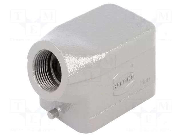 Enclosure: for Han connectors; Han; size 6B; for cable; for latch HARTING 09300061541