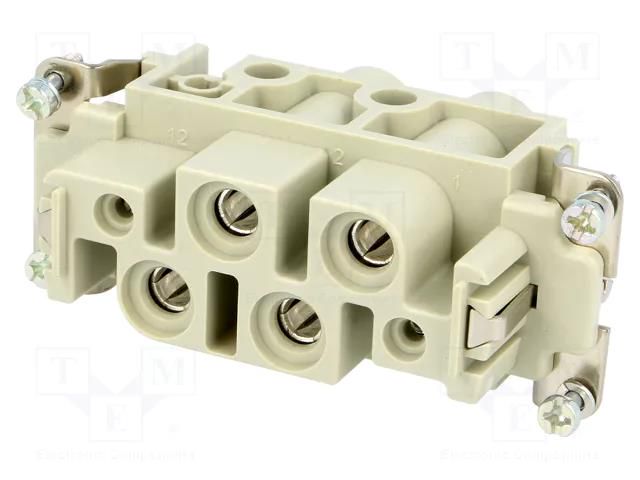 Connector: HDC; contact insert; female; 16A,80A; 400V,830V HARTING 09380062701