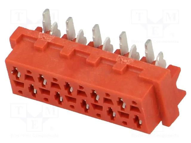 Connector: Micro-MaTch; socket; female; PIN: 10; vertical; SMT; 2x5 TE Connectivity AMP-8-188275-0