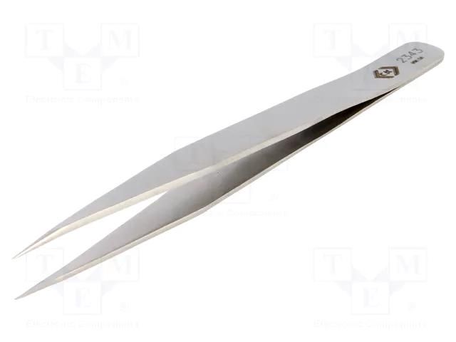 Tweezers; 130mm; for precision works; Blades: elongated,narrow C.K CK-2343